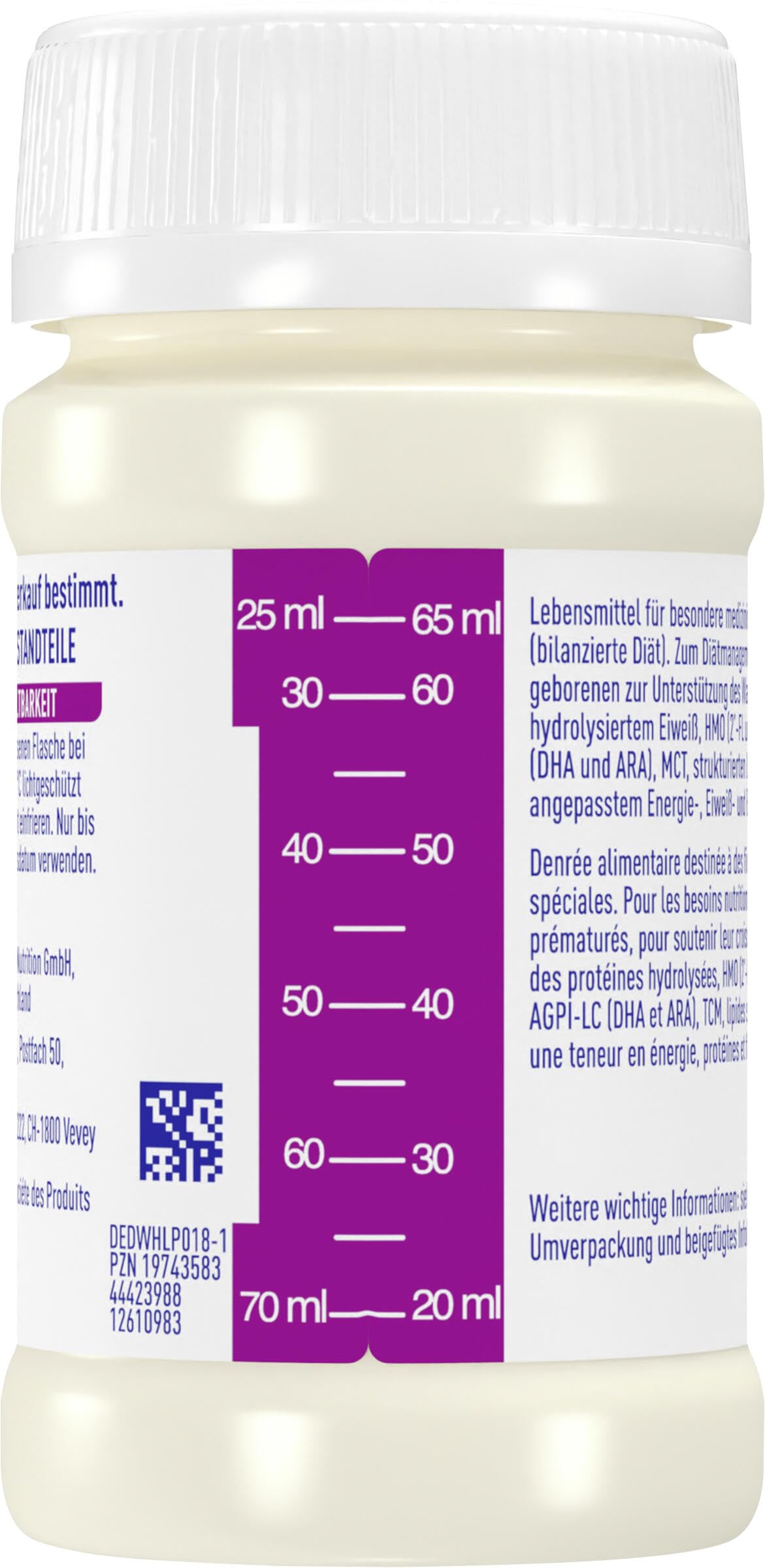 BEBA Frühgeborenennahrung Stufe 2, Spezialnahrung für Frühgeborene, trinkfertig, 32er Pack (32 x 90ml)