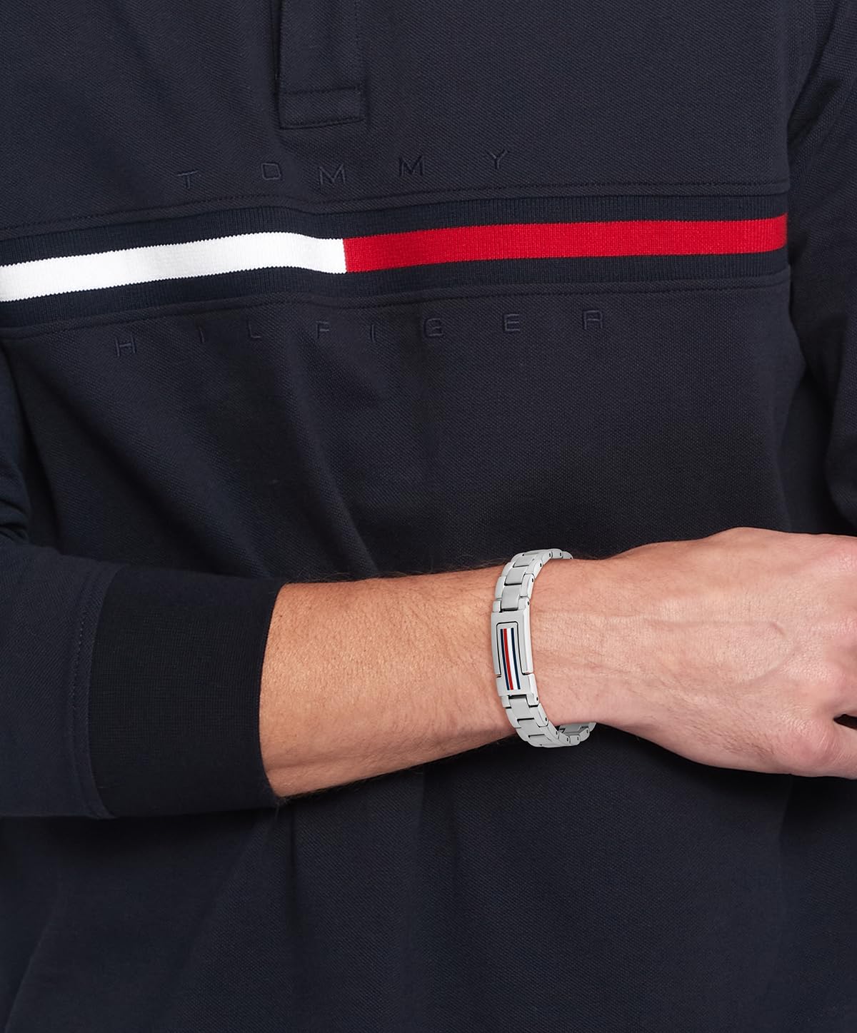 Tommy Hilfiger Biżuteria męska bransoletka ogniwowa ze stali nierdzewnej - 2790596, Jeden rozmiar, Stal nierdzewna, Bez kamieni szlachetnych