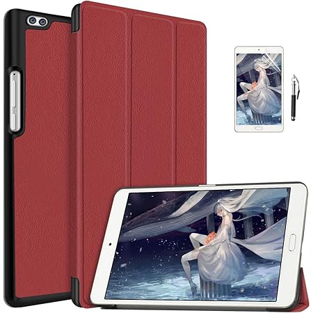 Amazon 液晶フィルムとタッチペンおまけ Pysea Docomo Dtab D 02k ケース 18モデル 三つ折りカバー 薄型 軽量 Puレザー製 8インチタブレットpc ケース Dtab D 02k スタンド機能 Nttドコモ D02k ケース マグネット搭載 D 02k 耐衝撃 カバー ローズゴールド Pysea