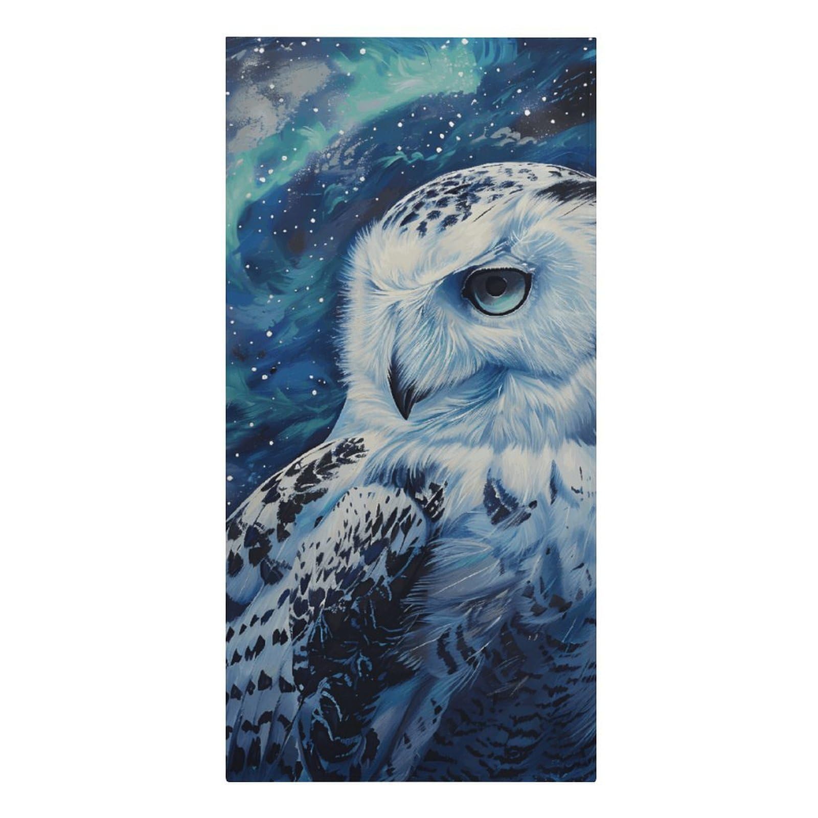 Fodpand Girls Style Lightweight Microfiber Large Overszed Arctic Owl Beach Towel 30.3X61.4 In Sand Blanket Travel, Swim, Bathroom, Women Adults Gift Soft Big Pool Swim Towels
