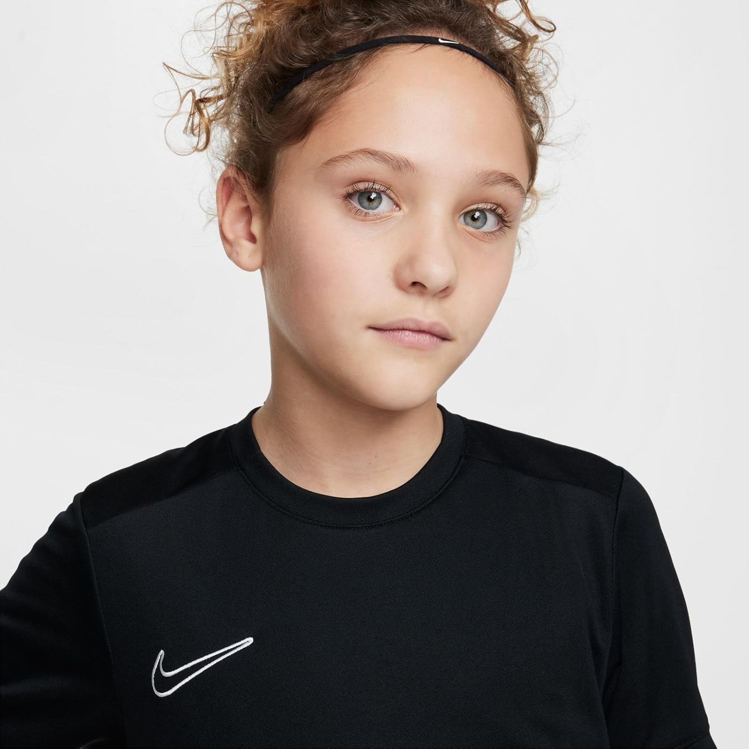 Nike Academy Big Kids' Dri-FIT Soccer Top (Black/Black/White/White)
