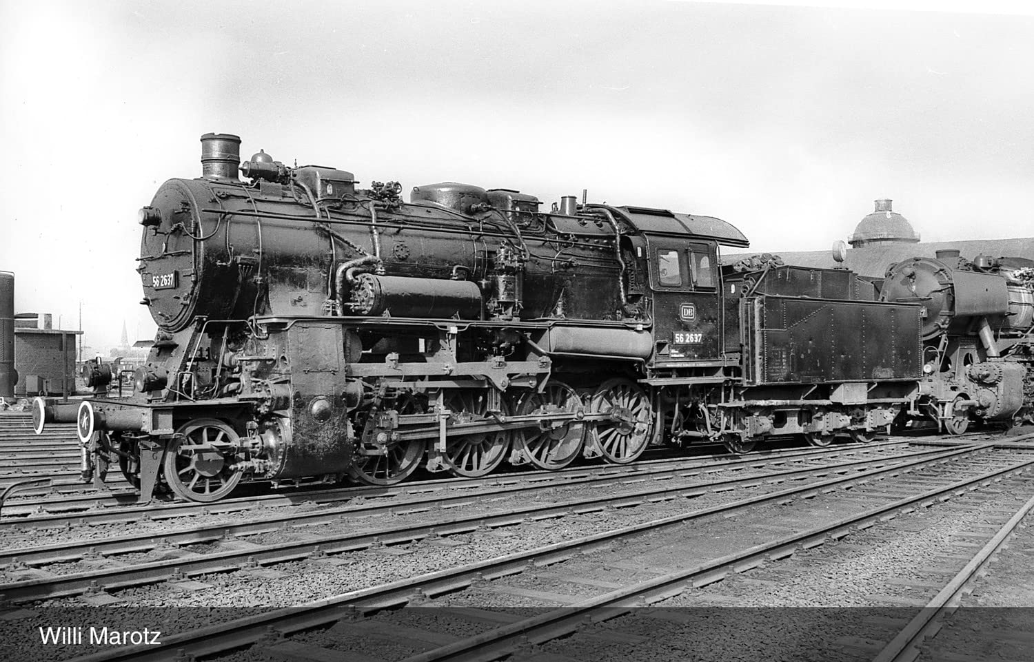 Rivarossi HR2889 DB, steam locomotive class 56.20, 3-dome boiler, ep. III, Steam Locomotive, Black/Red