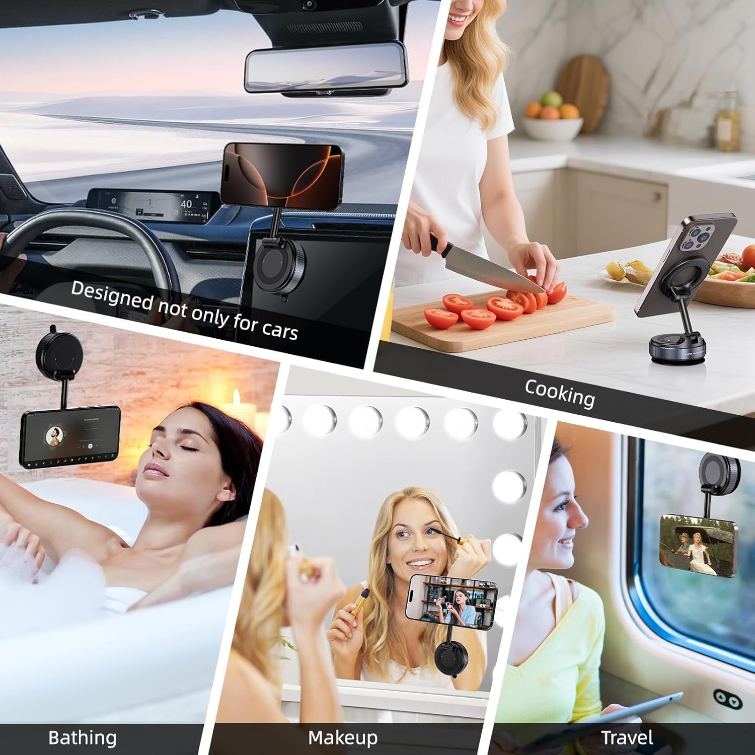 Magnetic Car Phone Mount - Hands-Free Mobile Stand -8