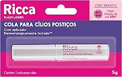 COLA PARA CÍLIOS POSTIÇOS RICCA 48H BRANCA