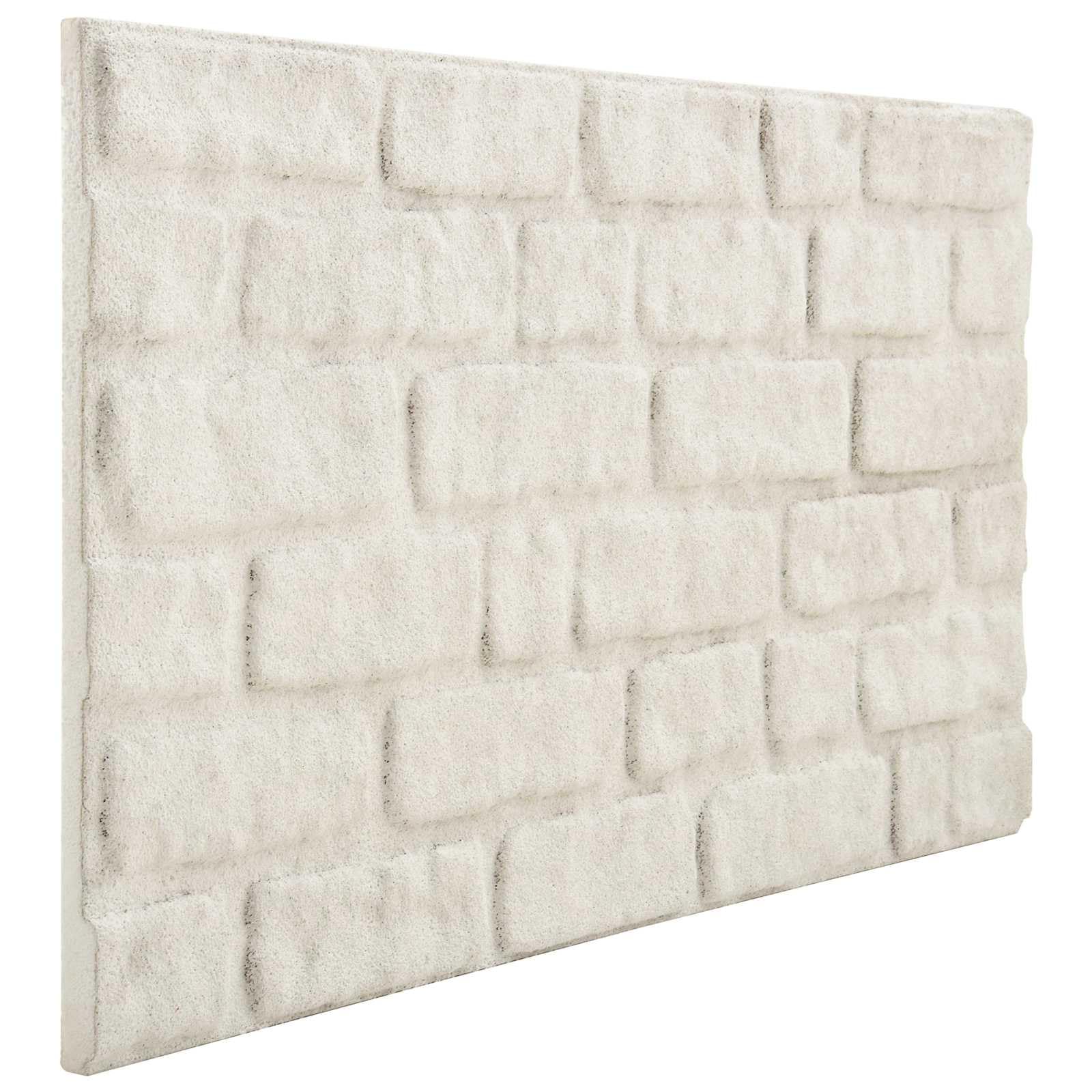 Paneles de pared 10 unidades blanco 100 x 50 cm espuma EPS