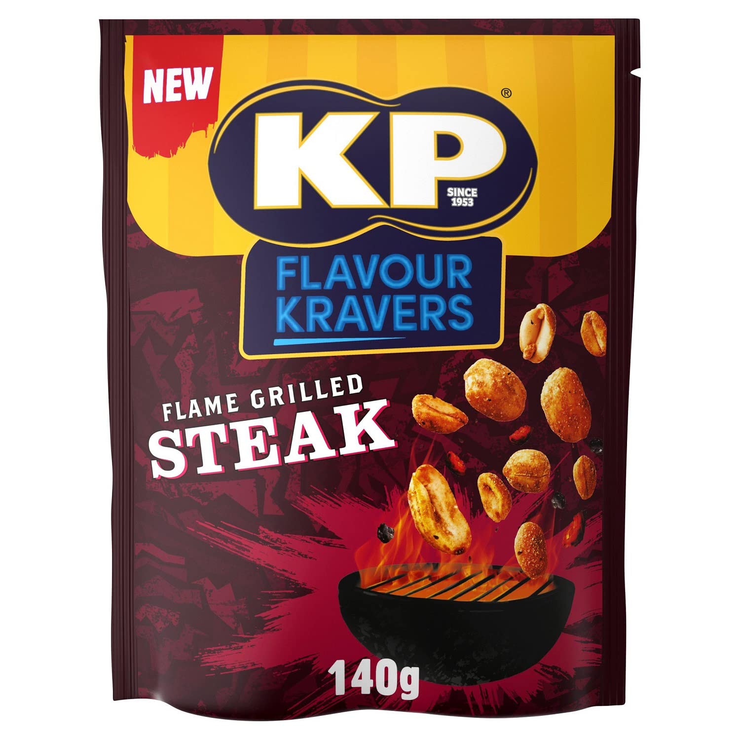 KP Nuts - DRY ROASTED Peanuts - Multipack of 5 x 30g Snack Bags - Roasted until golden for the perfect KP taste and crunch. Source of protein and high in fibre. — view 6