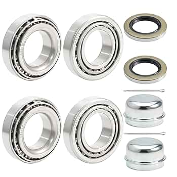 R to O by Rotiny シルバーフォックス FUSHIBEARING 2 Set Fits for 1-1/16'' Axles Trailer Wheel Hub