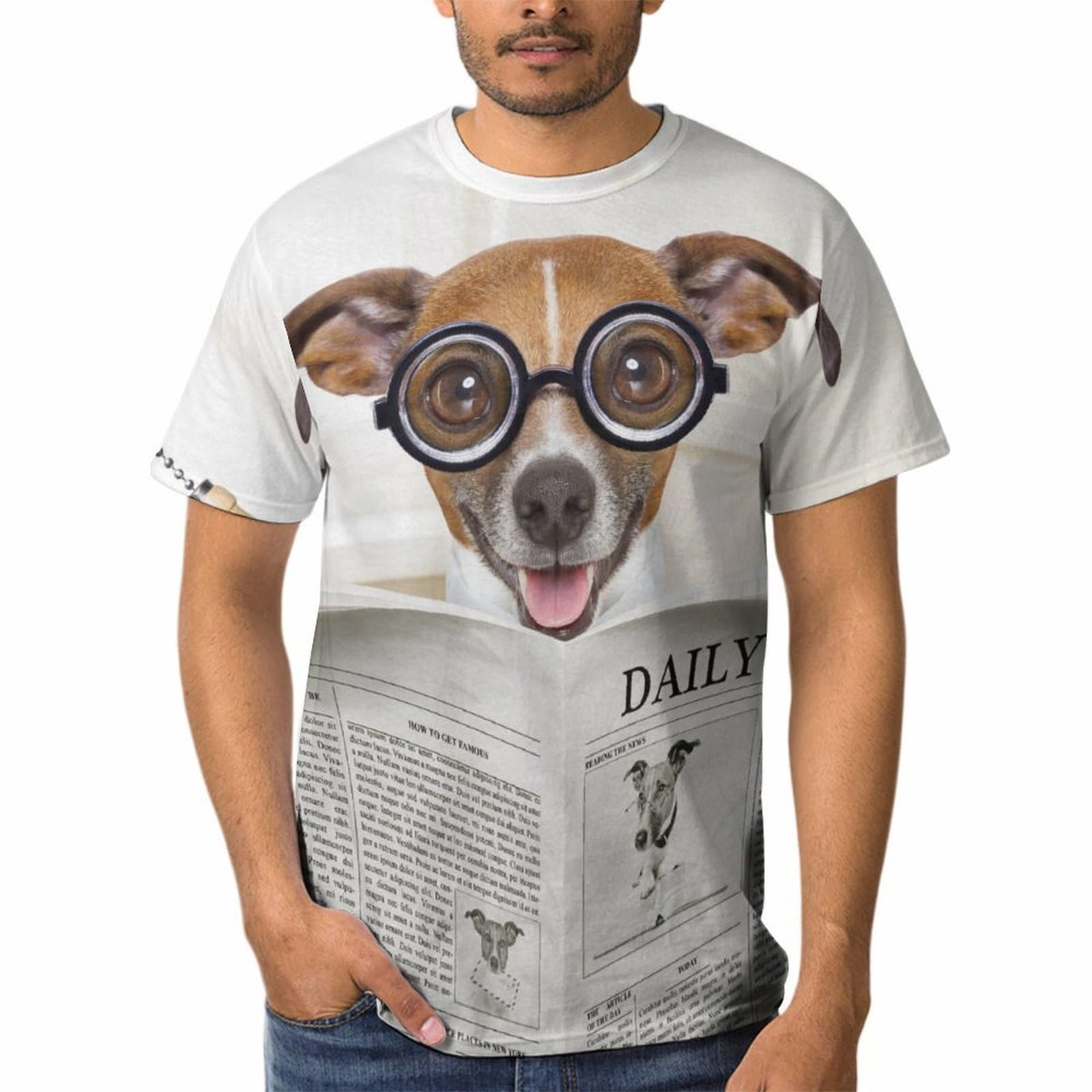 Chemise Tshirt Chien Homme anti-déformation - Tee Shirt Manches Courtes Qualité Pro
