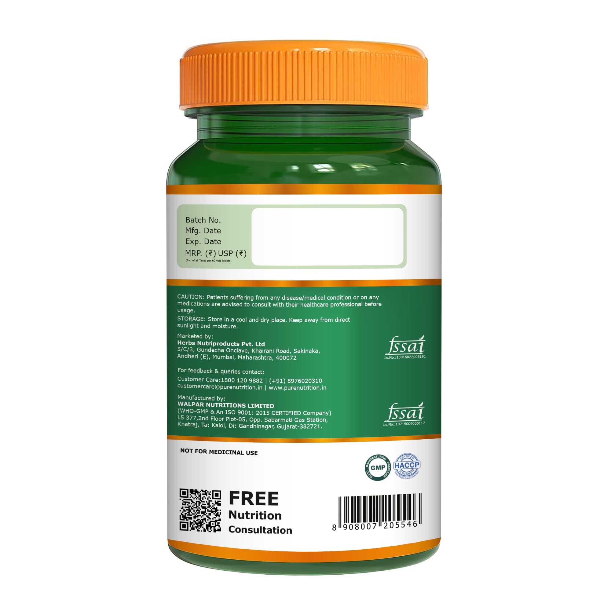 Pure Nutrition Cranberry Supplements | Cranberry & Amla Extract with 3 Billion CFU Probiotics | Cranberry Capsules for Women & Men With Natural Antioxidants | Dietary Supplement with Herbal Extracts & Probiotics | 550mg β 60 Veg Capsules 4