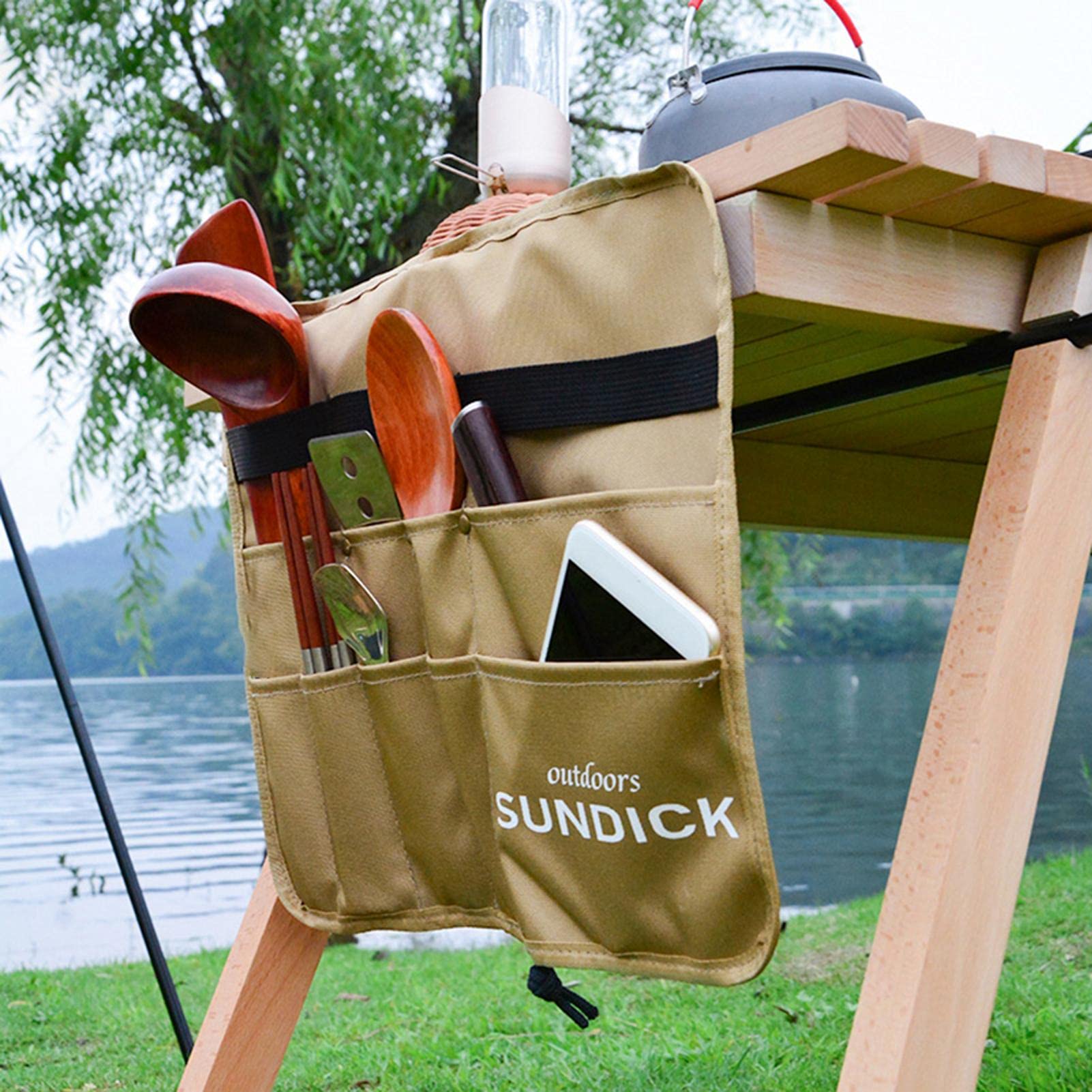 Contenitori Da Campeggio For Stoviglie, 9/14 L, Borsa Rotonda Da Picnic, In Tessuto Oxford, Imformeabile, For Il Trasporto Di Posate Da Viaggio For Barbecue All 'aforto E Picnic