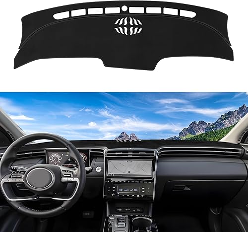 Miniatura 14 de Alfombrilla para tablero a medida para Toyota Tacoma 2005-2015, cubierta para salpicadero, tapete antideslizante, protector, protector solar, sin