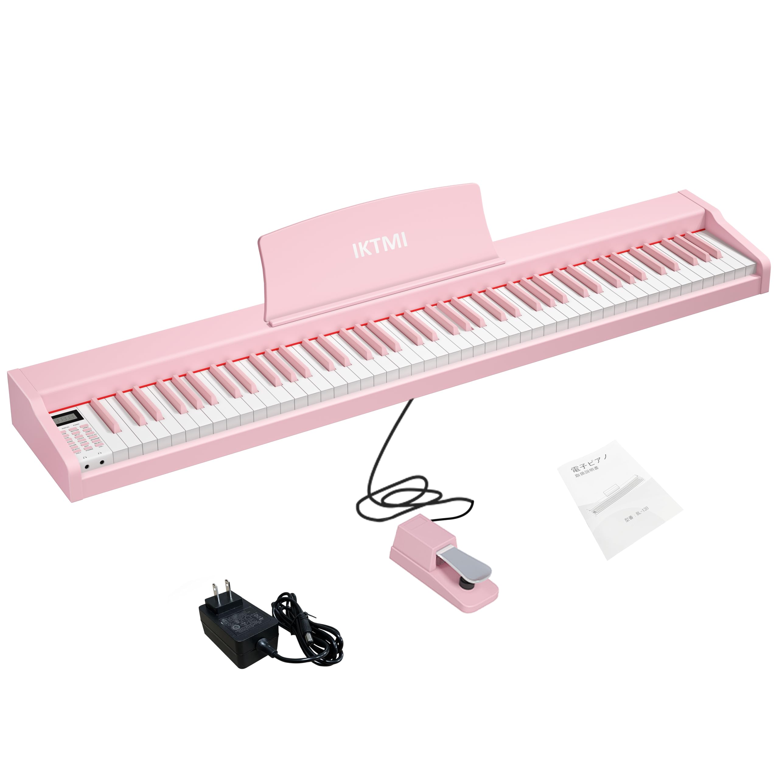 Amazon | IKTMI 電子ピアノ 88鍵盤 ペダル付き 木製 キーボード ピアノ