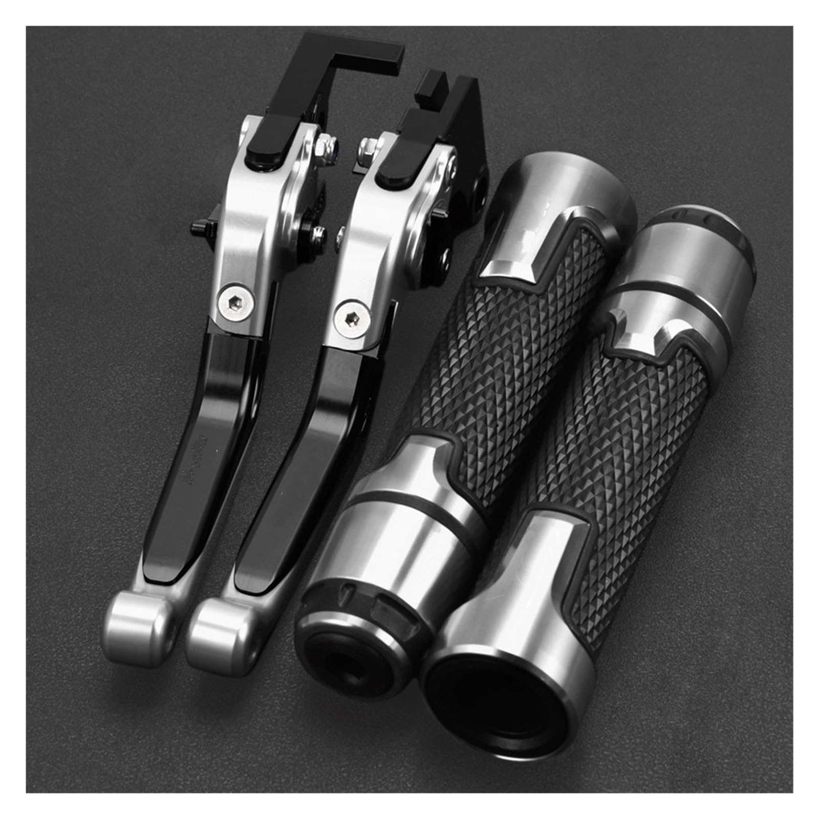 Tingyus I Motorbike Brake Lever For Vfr800 For Vtec 2002 2003-2008 Motorcycle Extendable Brake Clutch Levers Handlebar Grips Ends(I)