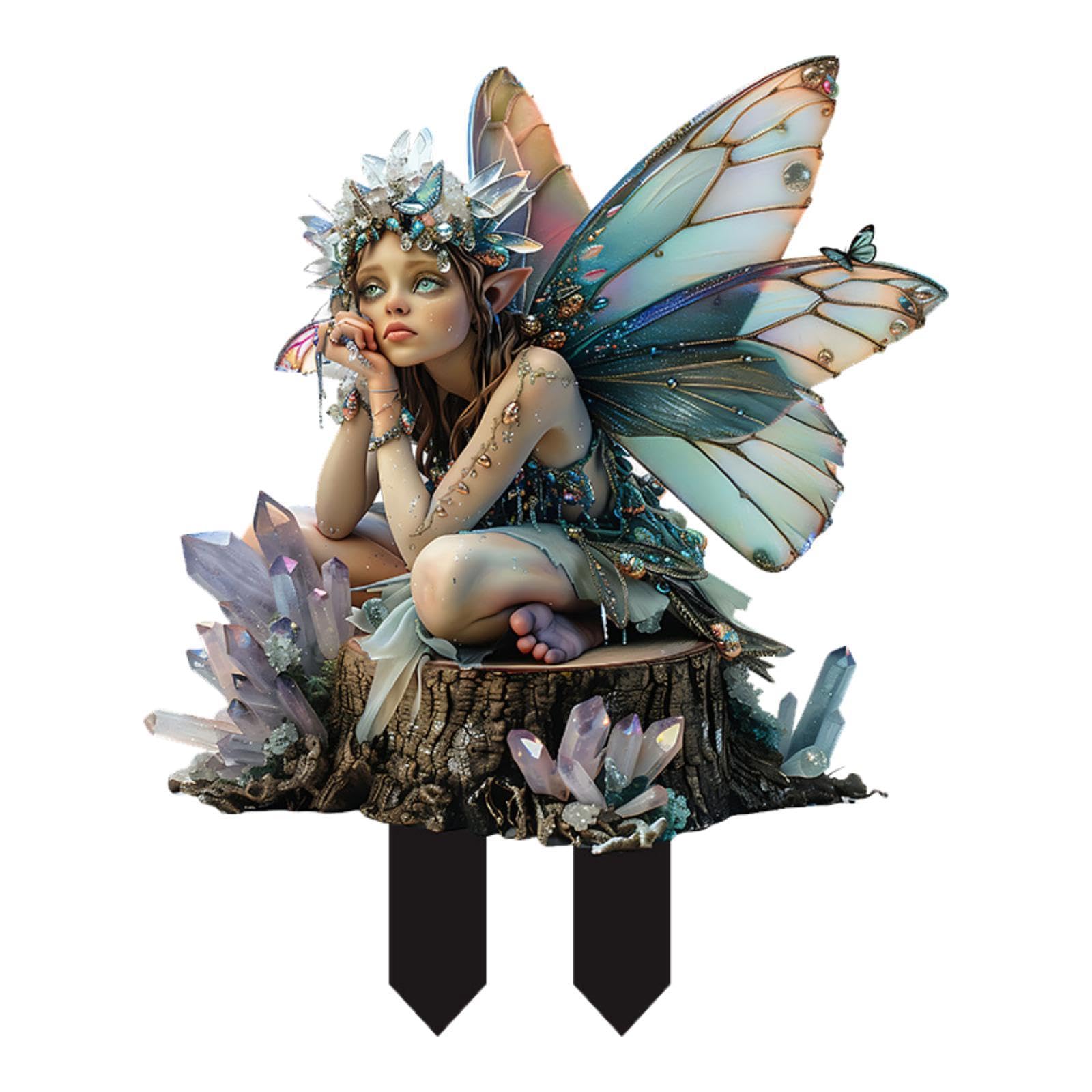 Elf Fairy Decorative Garden Stake Lawn Ornament for Bonsai Outside Landscape-image-25