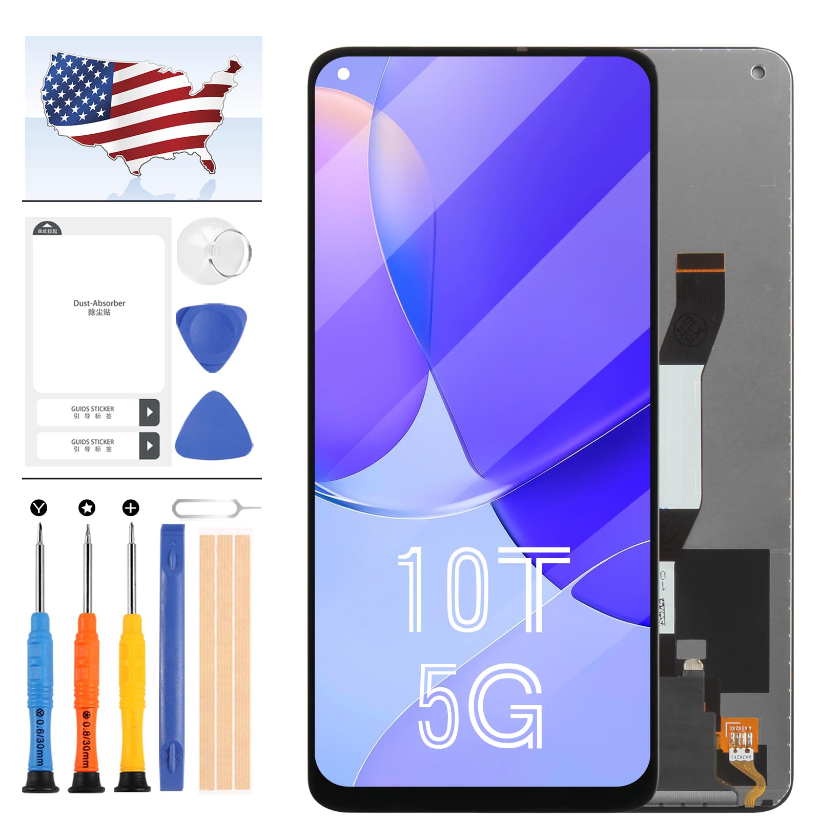 Redmi note10T2個 Amazon.com: for Xiaomi Mi 10T 5G LCD Screen Replacement for Mi 10T