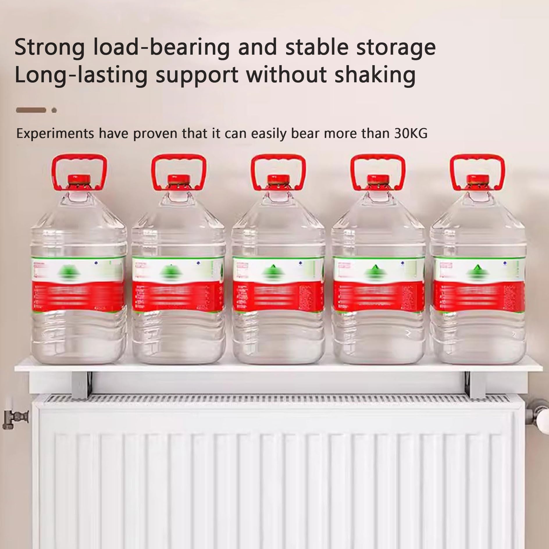 Mensola per Termosifone,Termosifone Alluminio,Copritermosifone Bianco Moderno,Copri Termosifone,Copri Caloriferi Termosifoni in ghisa,Antifumo Antipolvere,per Ufficio,Domestico,Soggiorno(35cm)