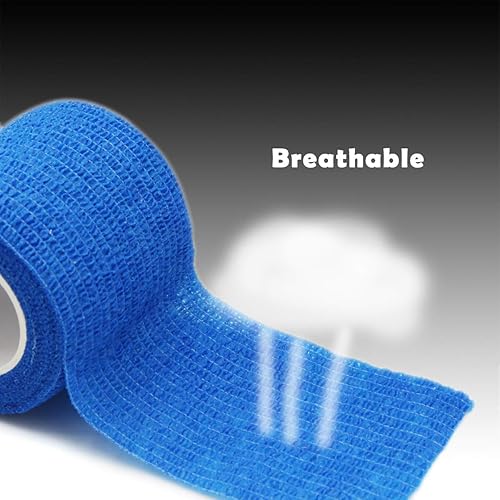 Miniatura 4 de Vendajes cohesivos autoadherentes de primeros auxilios, vendaje cohesivo de cinta de primeros auxilios, vendajes coloridos (2 pulgadas x 5 yardas, 6