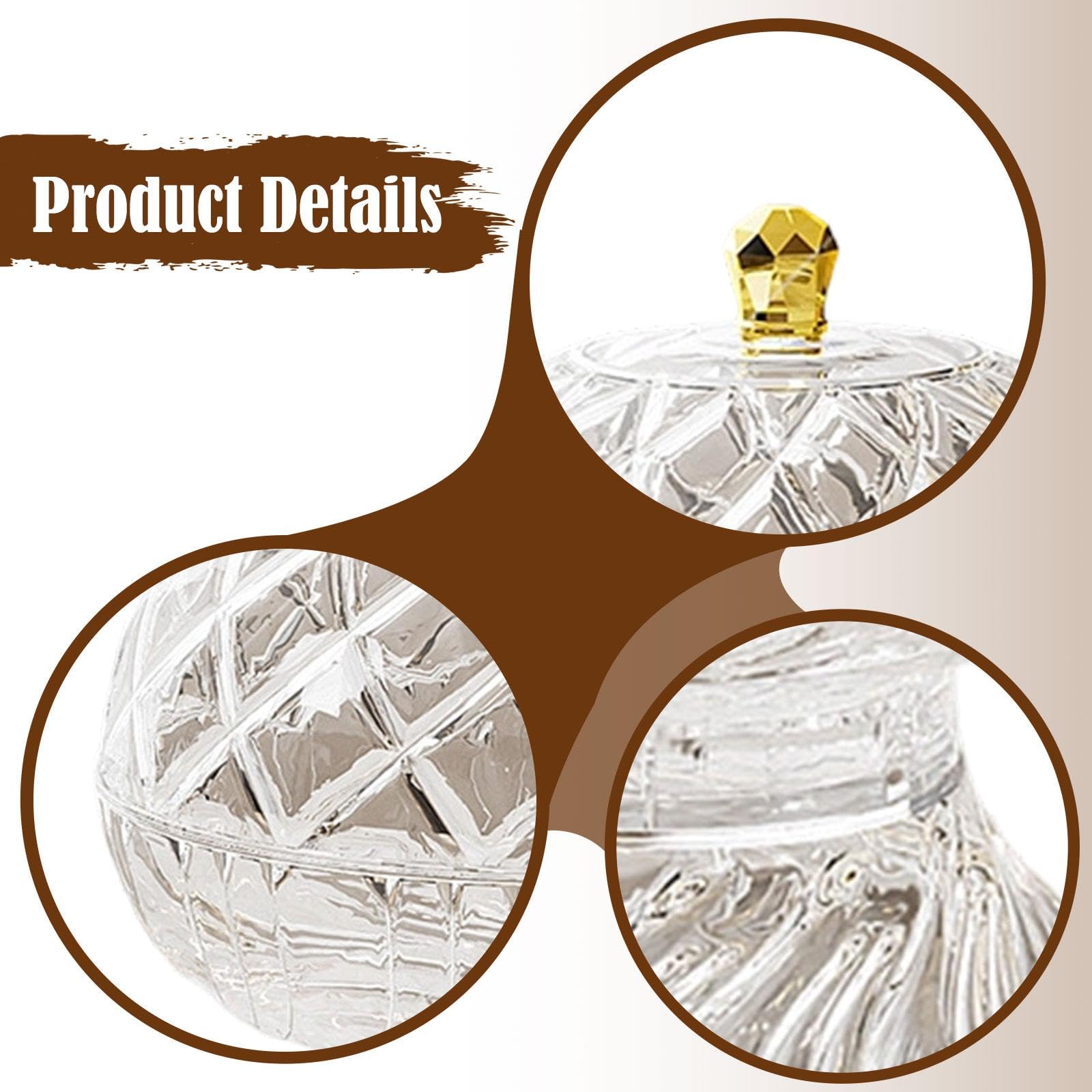 Ciotola per frutta, porta caramelle, decorazione da tavola, contenitore per snack, ciotola per soggiorno, matrimonio, hotel, cucina, festivo, Bianco Trasparente