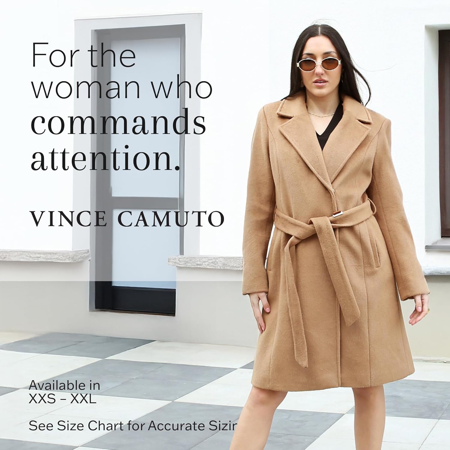 Vince Camuto Trench Coat for Women - Winter Dressy Wool Coats for Women can double as Dress Coat - Warm Peacoat - Image 6