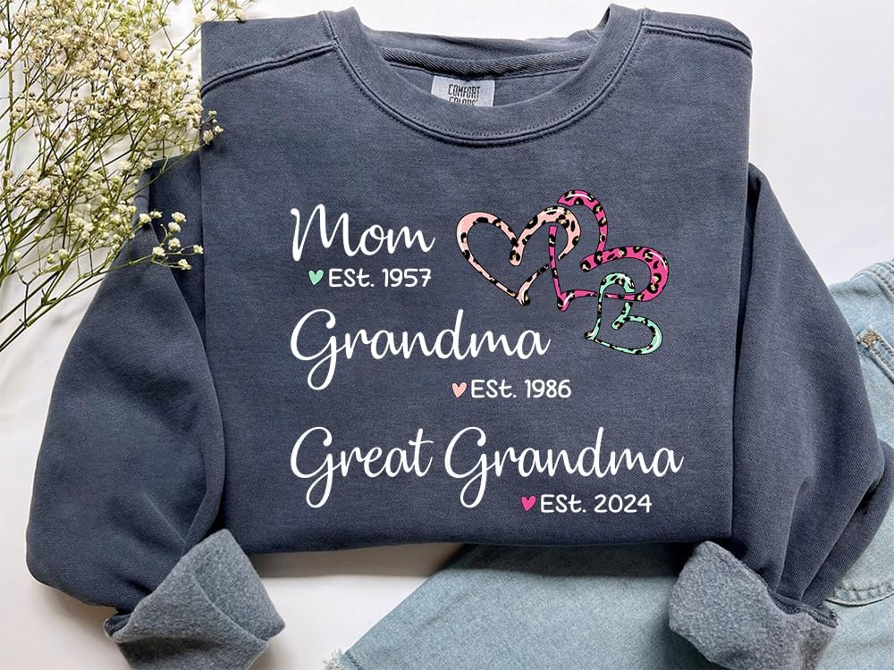 Personalized Great Grandma Sweatshirt - Great Grandma Gifts, Birthday & Christmas - Image 6