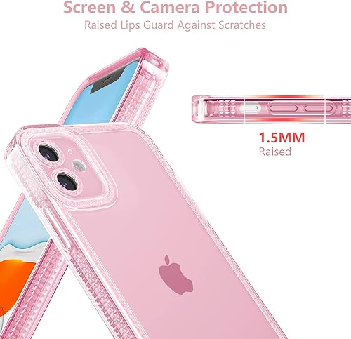 Miniatura 2 de ZTOFERA Diseñada para iPhone 12 de 6.1 pulgadas, funda transparente brillante para mujer, funda protectora de silicona TPU suave para iPhone 12,