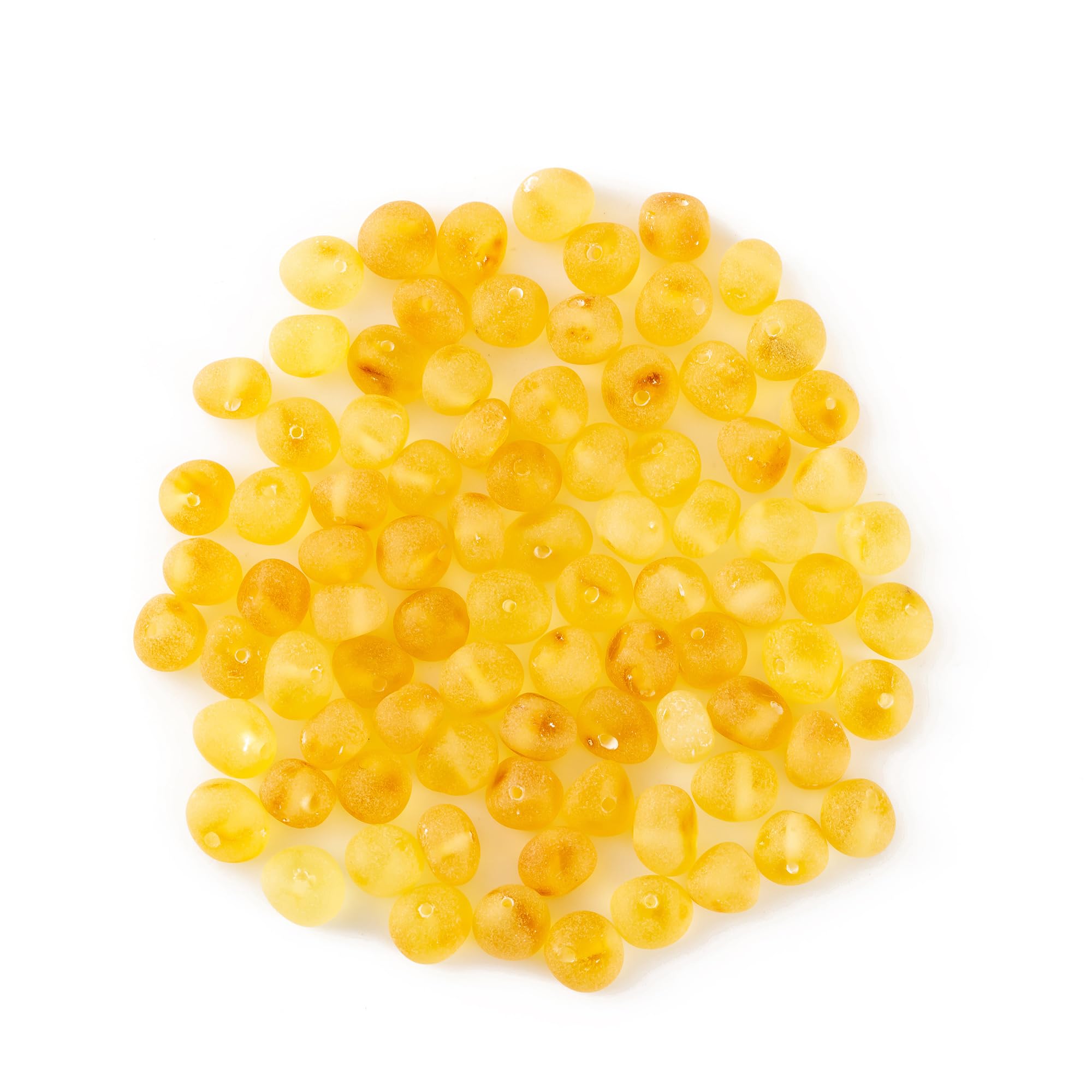 Perle Ambra Baltica Naturale - 10 Gr, 6-8 Mm, Colore Cognac, Forate Per Gioielli - Foto 7