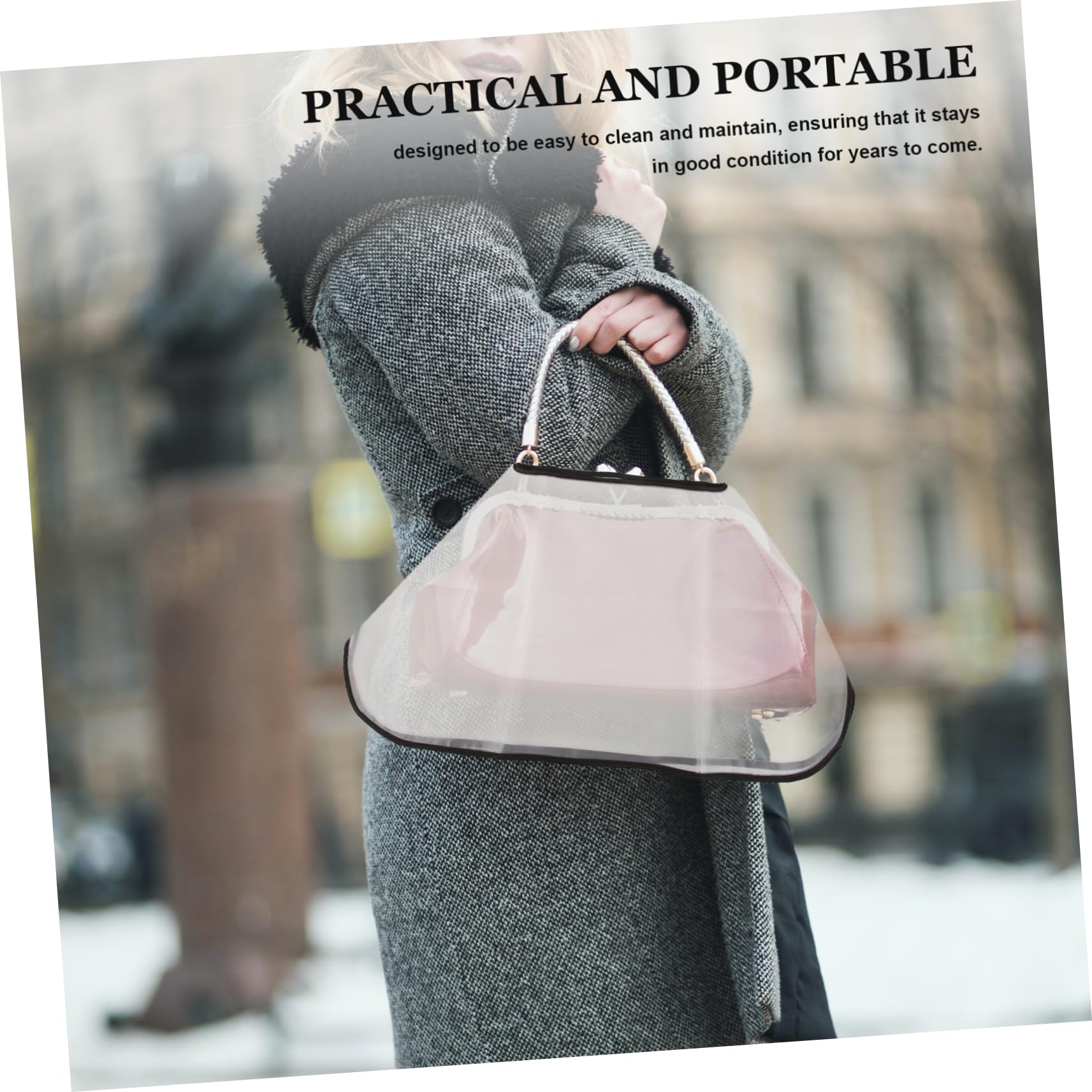 3piezas Cubierta para Bolsos De Mano Poncho De Reutilizable para Protección De Mochilas y Tote Bags Actividades