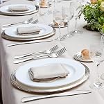 Silverware Set 40-Piece Flatware Set E-far Stainless Steel Eating Utensils Service for 8 Dinner Knives/Forks/Spoons Simple & Classic Design Mirror Polished & Dishwasher Safe