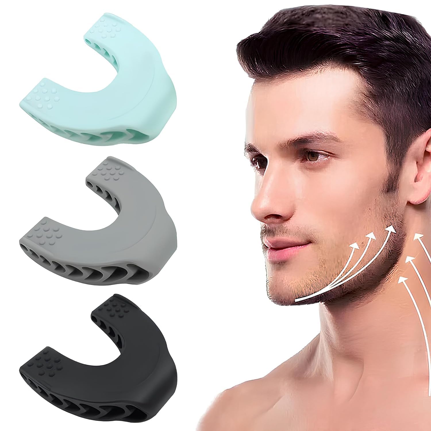 RECLUSE Jaw Exerciser Premium Facial Slimmer | Define Your Jawline, Slim and Tone Your Face, Look Younger and Healthier | Jaw Trainer for Men and Women, Double Chin Remover for Face, Mouth