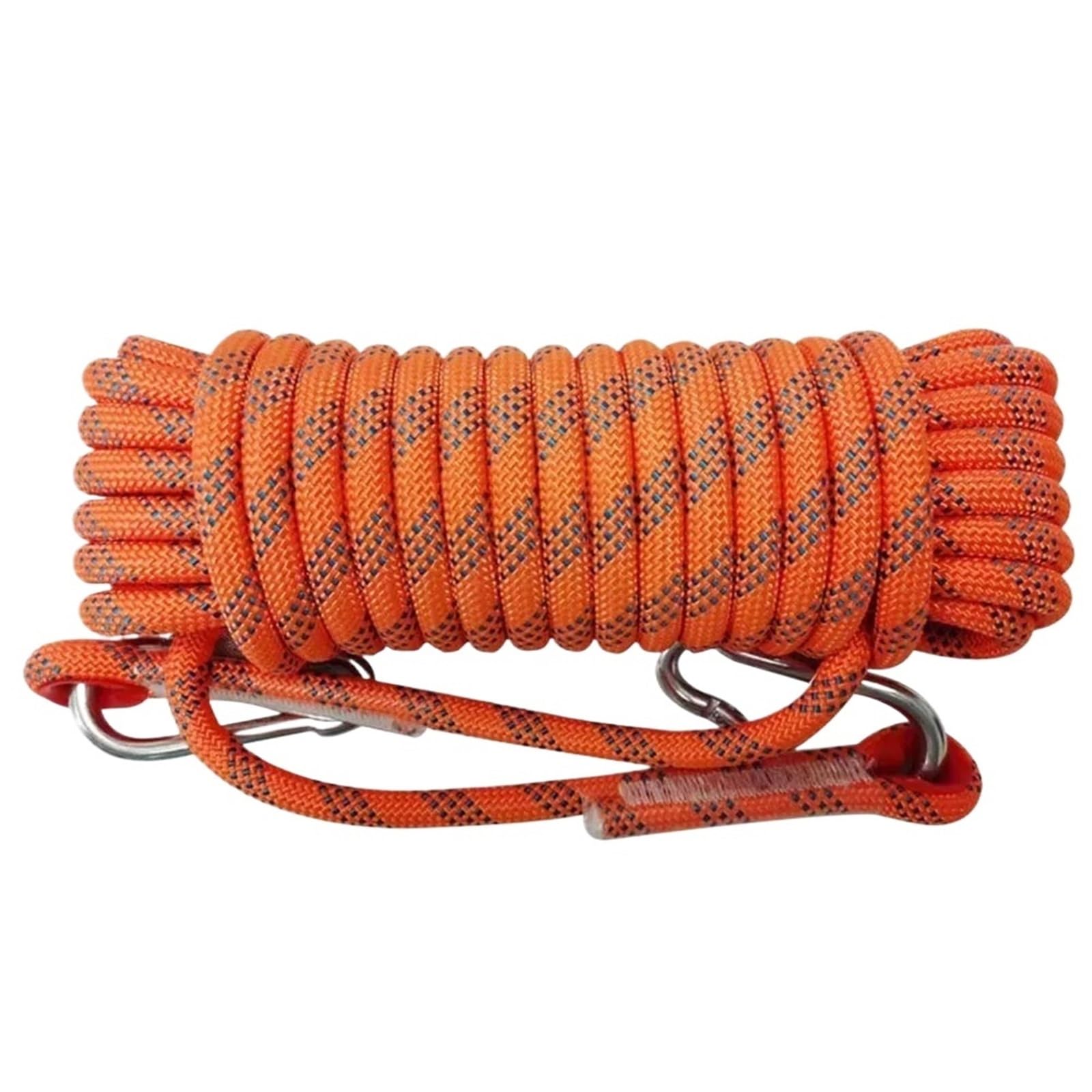 Laundry Line 10M/20M Wire Rope Clothesline Thicken 8MM Laundry Hanging String Strong Windproof Clothes Drying For Camping Outdoor Balcony Garden(Orange 20M)