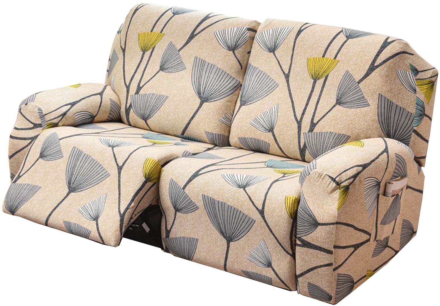 Recliner Chair/Sofa Slipcover With Pockets 2/3/1 Seat Recliner Stretch Sofa Covers Lazy Boy Chair Cover Reclining Couch Slipcover Fallon Collection Slipcover For Recliner With Elastic Bottom ( Color :
