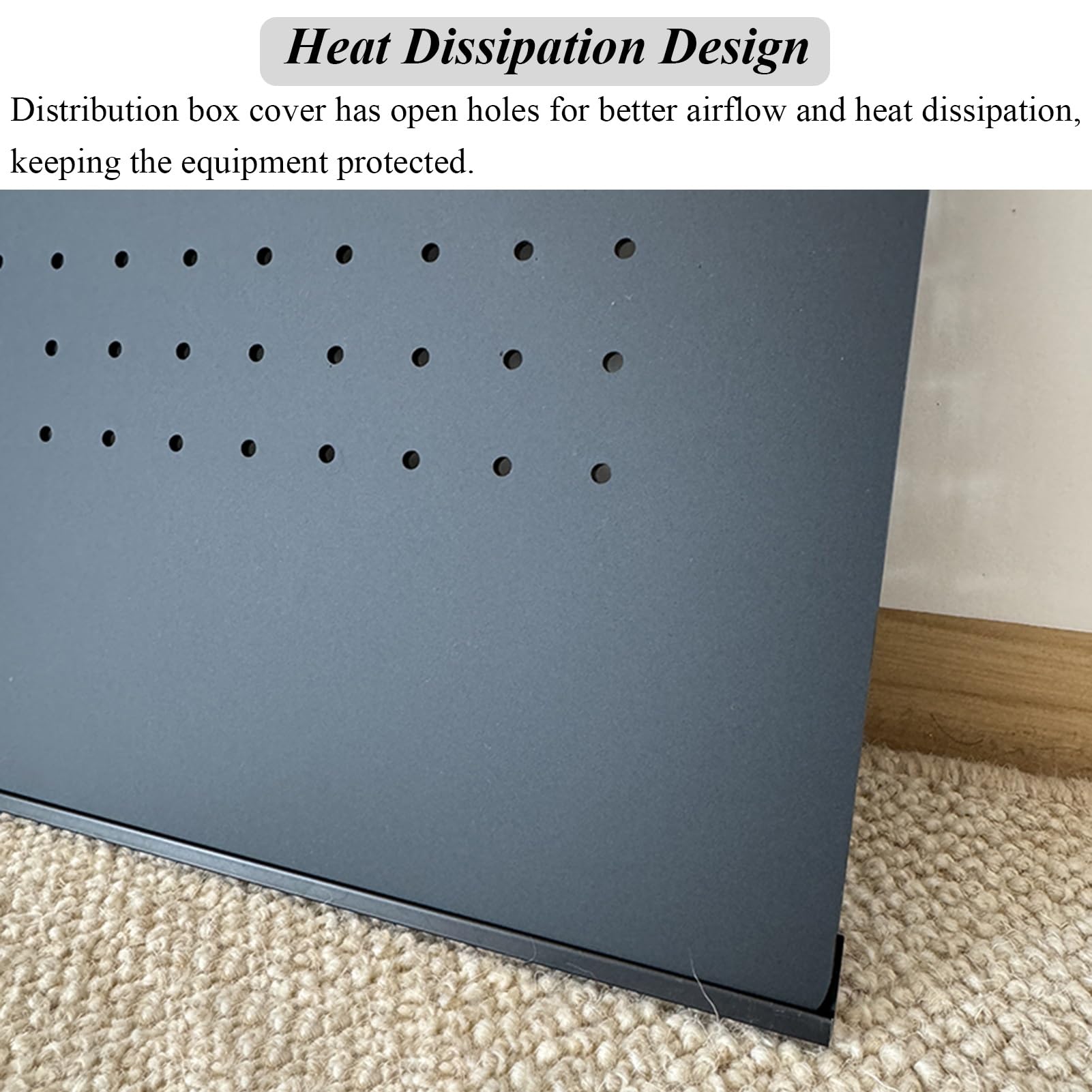 Copri Quadro Elettrico Scatola di Distribuzione Interruttore Extra Sottile Decorativa, Copertura Pannello Interruttore con Striscia Adesiva, Pannello Router Scorrevole, Scatola di Distribuzione Intern