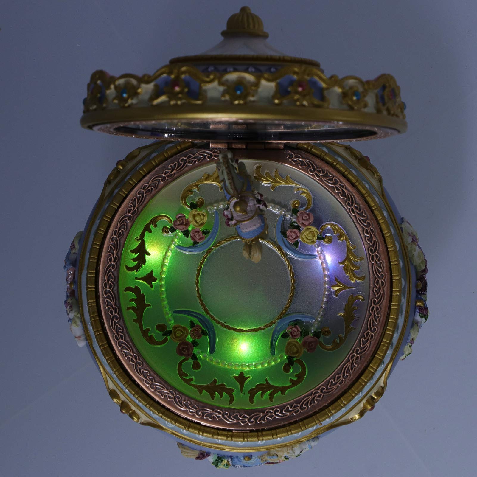 Luce sfera musicale Led 5W USB Multicolore rotante con telecomando Wisdom