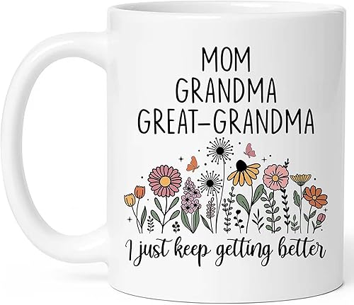 Regalos de Navidad para Bisabuela, Promocionada a Bisabuela en Taza, Anuncio de Embarazo para Bisabuelas, Regalo del Día de la Madre para