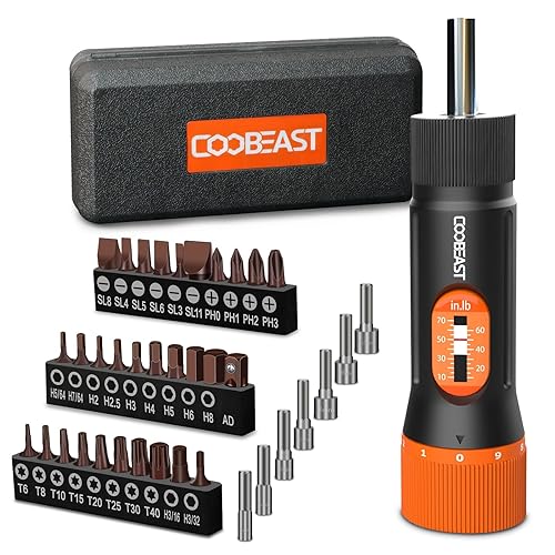 coobeast Torque Screwdriver 38Pcs, Gifts for Men Torque Wrench with