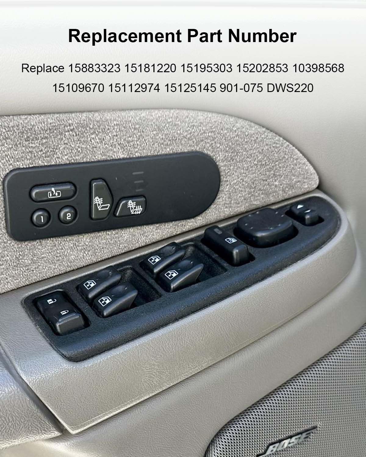 Amazon | 交換用 15883323 フロント運転席側マスターパワー