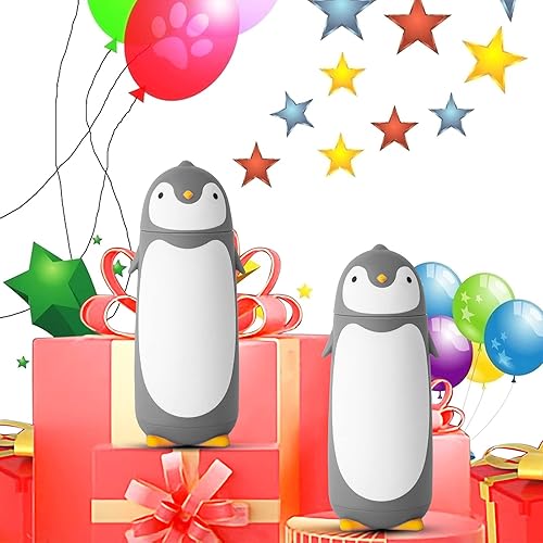 Miniatura 6 de Vaso térmico con diseño de Pingüino vaso al vacío de acero inoxidable para agua té café