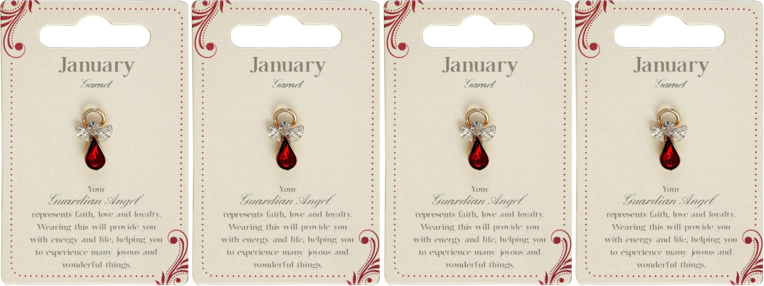 Guardian Angel January Birthstone Angel Pin With Gem Stone Sentimental Gift Idea