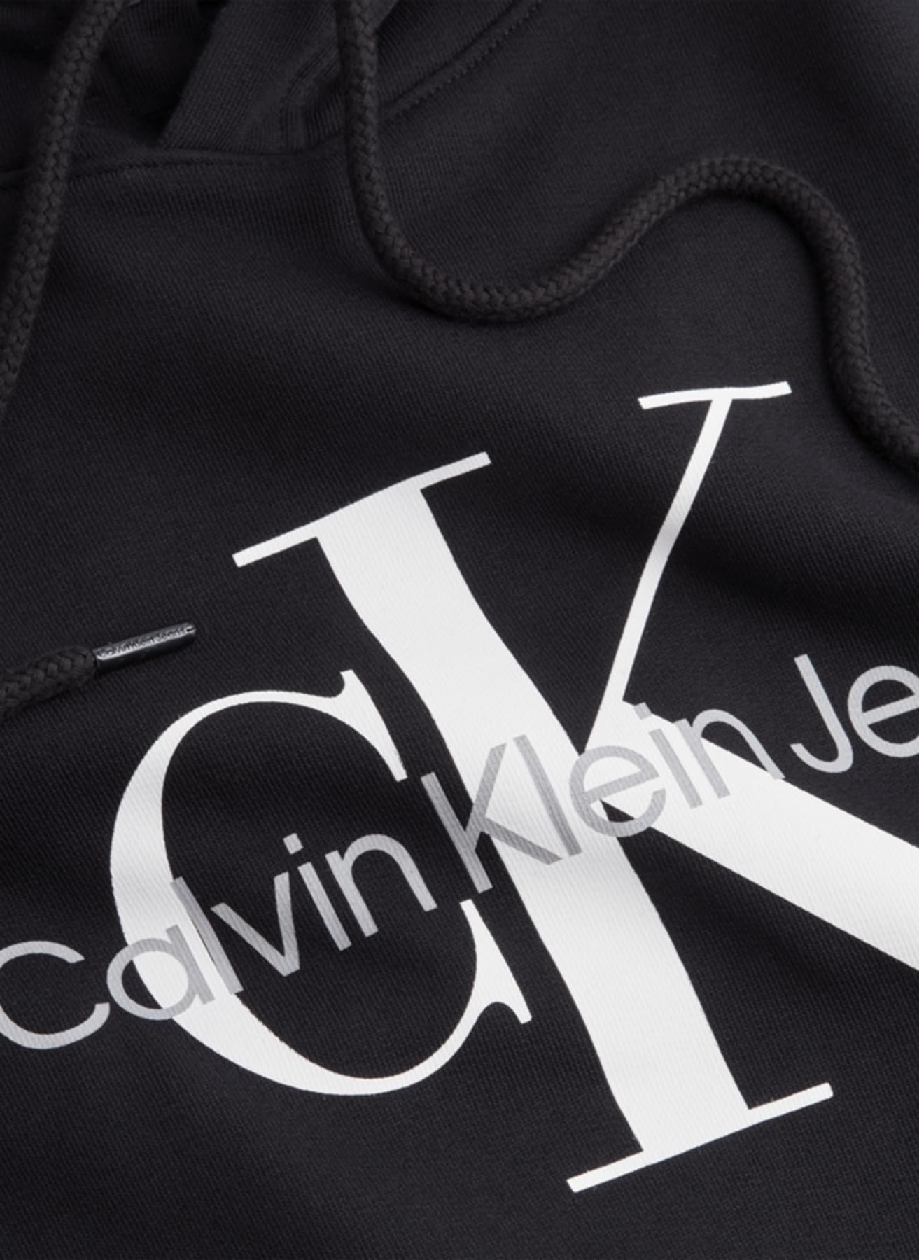 Calvin Klein CORE MONOLOGO HOODIE J30J320934, Sudaderas con Capucha Hombre, Negro (Ck Black), XL