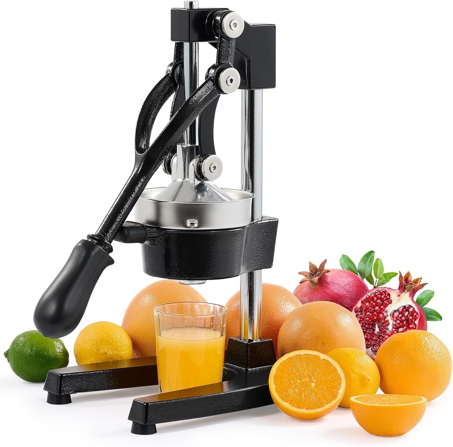 Limos CitrUS Juicer Hand Press Manual Fruit Juice Squeezer Orange Lemon Pomegranate Black