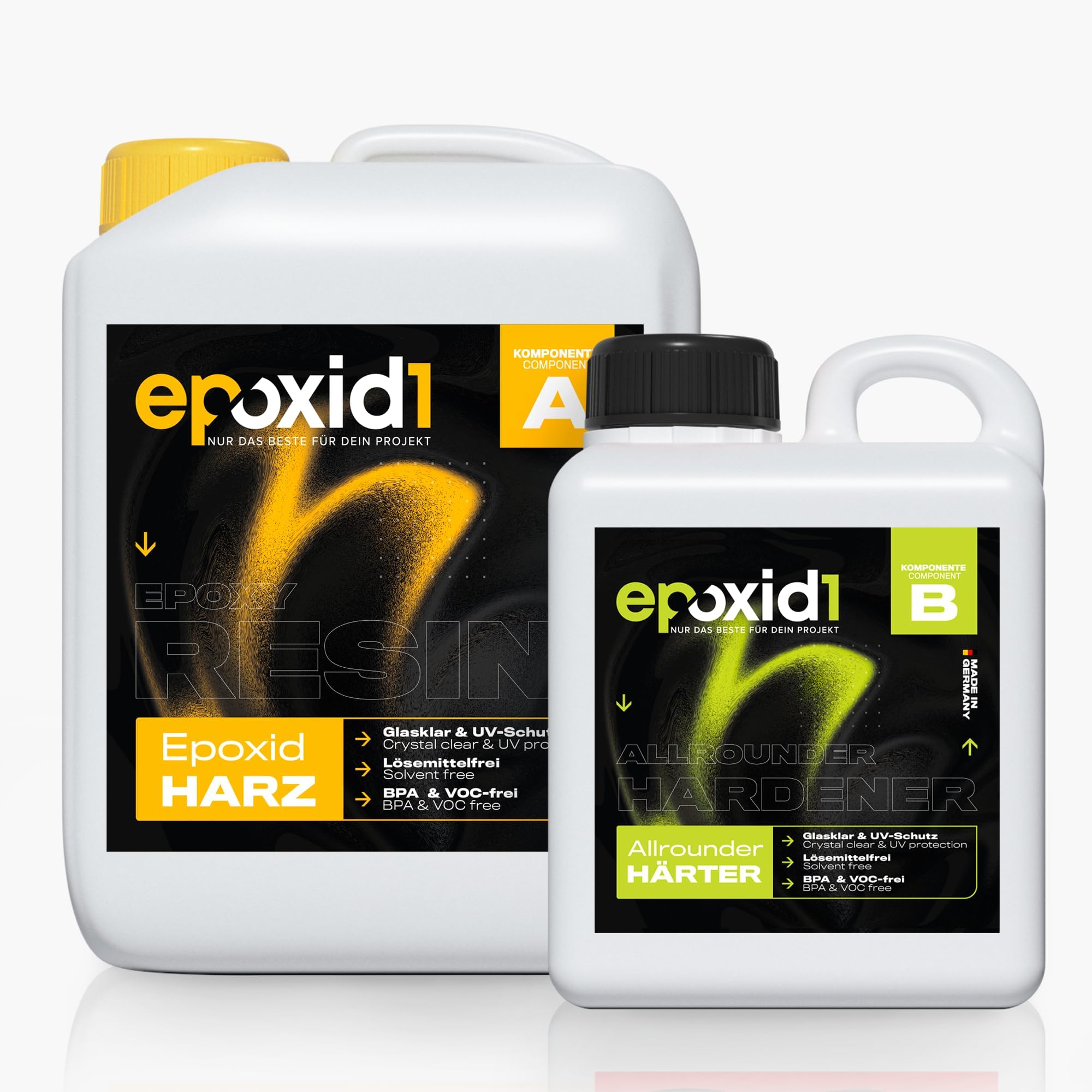 3,0 KG Epoxidharz EpoxyPlast 3D B50 DEEP POUR 5 CM (50 MM) Gießhöhe für