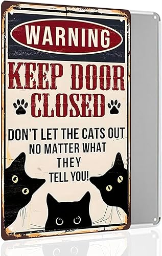 Miniatura 21 de Letrero de metal retro con texto en inglés "Are You Pooping Cat Cat", decoración de baño con texto en inglés "Are You Pooping", decoración del hogar