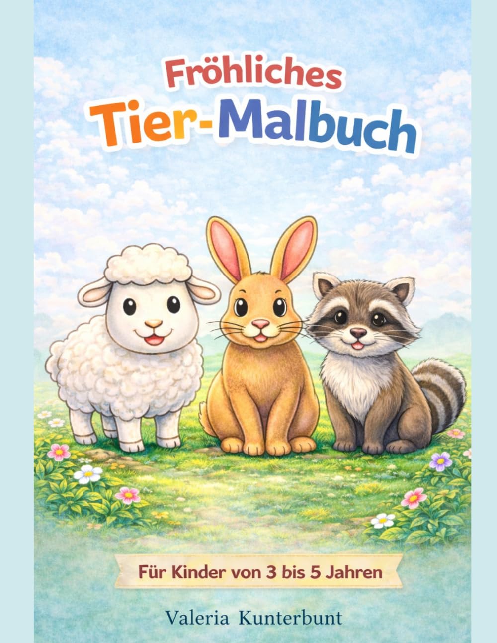 Mein Tier-Malbuch - für Kinder von 3 bis 5 Jahren (Lern- und Malbücher für Kinder ab 3 Jahren im Kindergartenalter)
