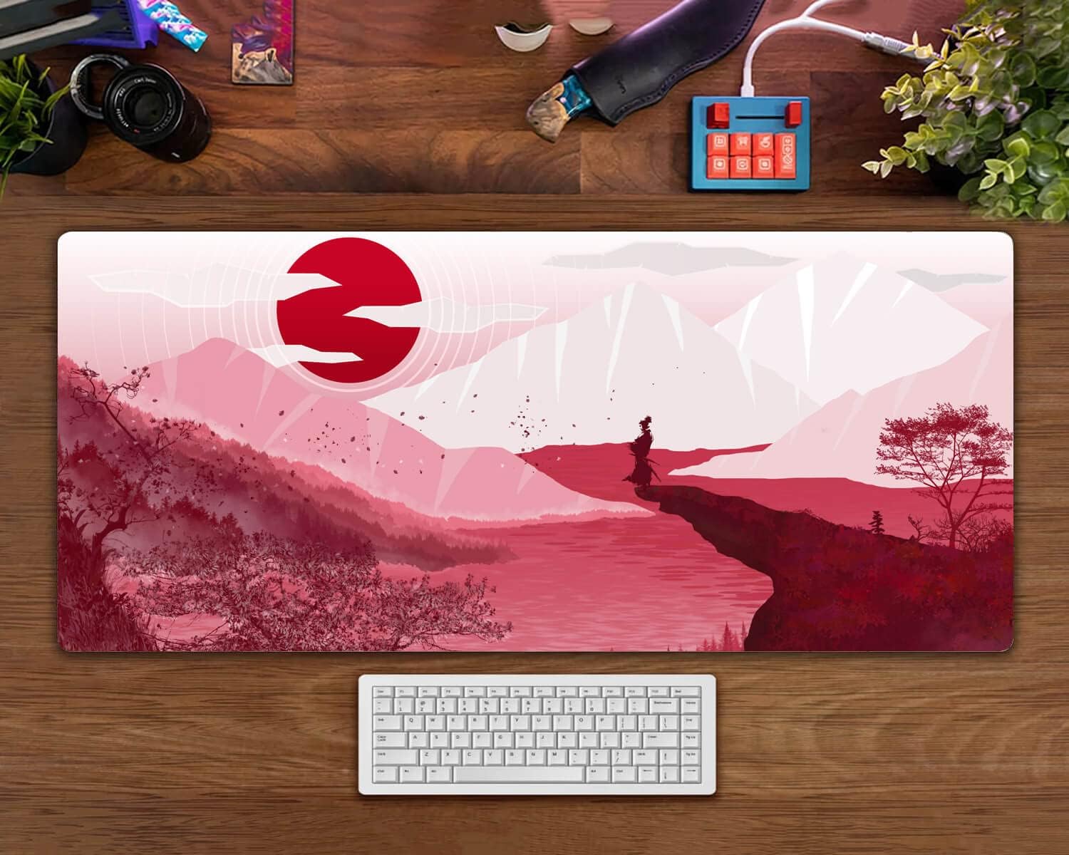 Sun Gaming Desk Mat, Personalized Ultra Large Professional Mouse Pad Non-Slip Stitched Edges Computer Mouse Mat 40x80cm