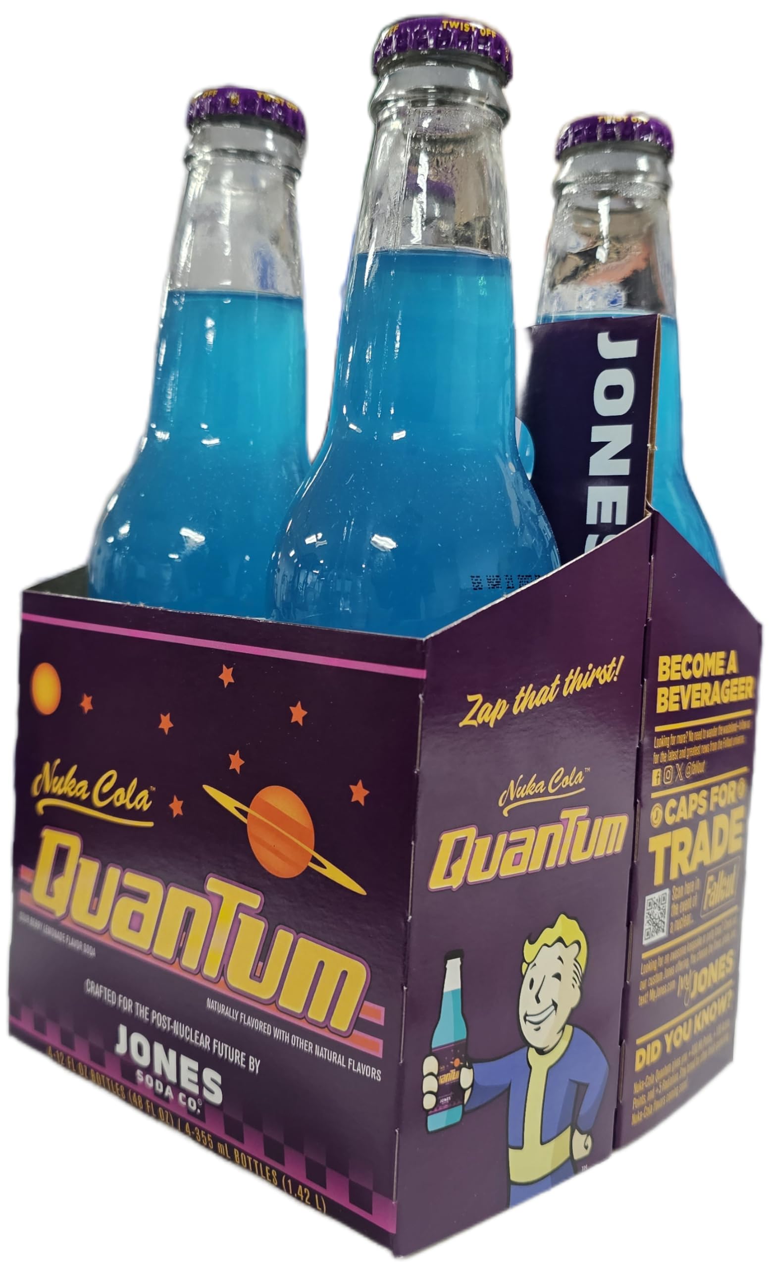 Nuka Cola Quantum Sour Blue Lemonade By Jones Soda Co
