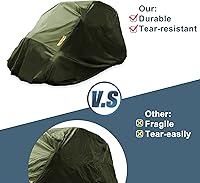 Vista 6 de X AUTOHAUX Cubierta UTV para Polaris RZR XP 4 General 4 para Can Am Defender Commander Max 210D Oxford protección para todo tipo de clima, cubierta