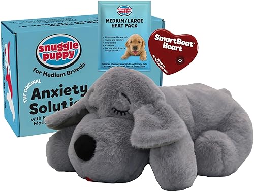 Juguetes Originales Snuggle Puppy - Latidos de Cachorro para Perros - Alivio de la Ansiedad y Ayuda para Acurrucarse de Mascotas - Juguetes Cómodos