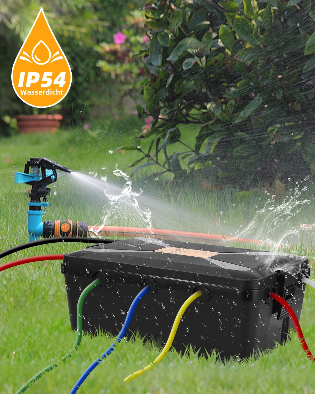Boîte de Protection Étanche, IP54 Boîte électrique extra-large étanche étanche, 32 x 22 x 13, Prises Multiples, boitier etanche electrique exterieur, Boîte de Rangement Sécurisée Anti-Pluie, Poussière