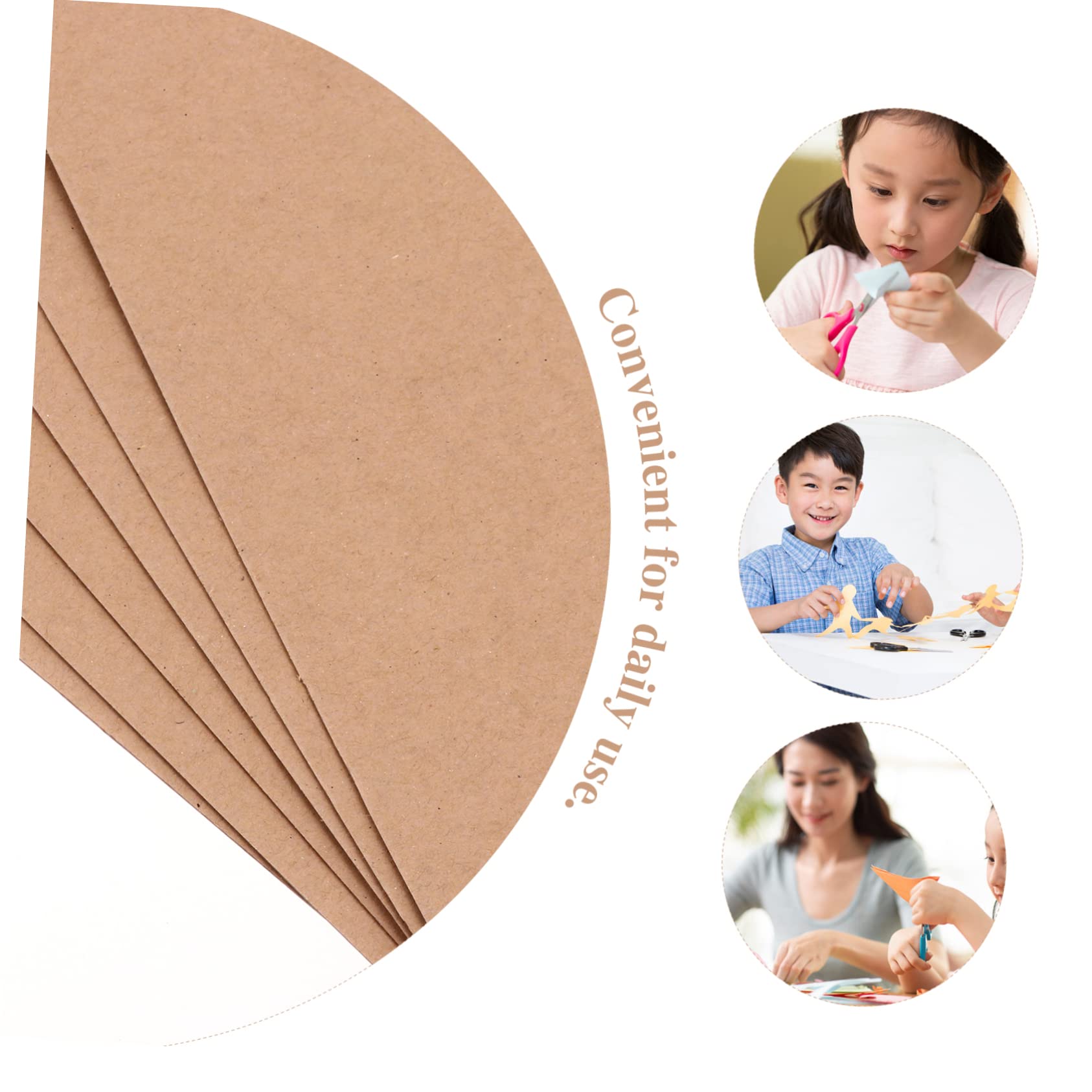 TEHAUX Carton Kraft Cardboard 20 Feuilles, Rigide et Facile à Couper, pour Emballage Alimentaire et Loisirs Créatifs, Lot de 1 Set