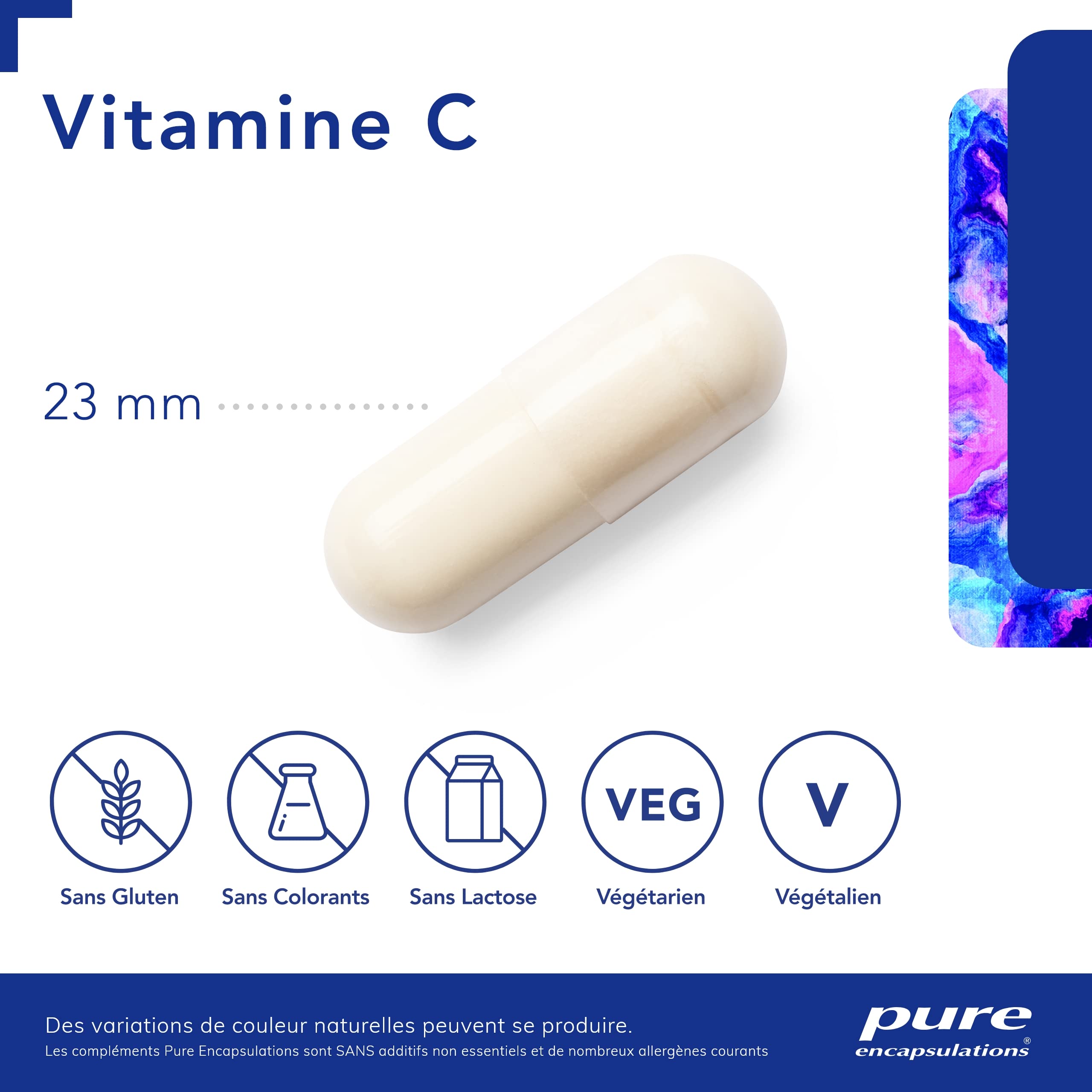 Pure Encapsulations - Vitamine C 1000 - Ascorbate de Magnésium, Ascorbate de Calcium & Ascorbate de Potassium - Aide au Fonctionnement Normal du Système Immunitaire - 90 Gélules
